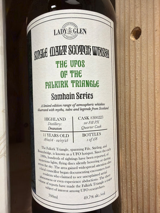 Lady of the glen Deanston 11 års 49,7% the ufos of the falkirk triangle