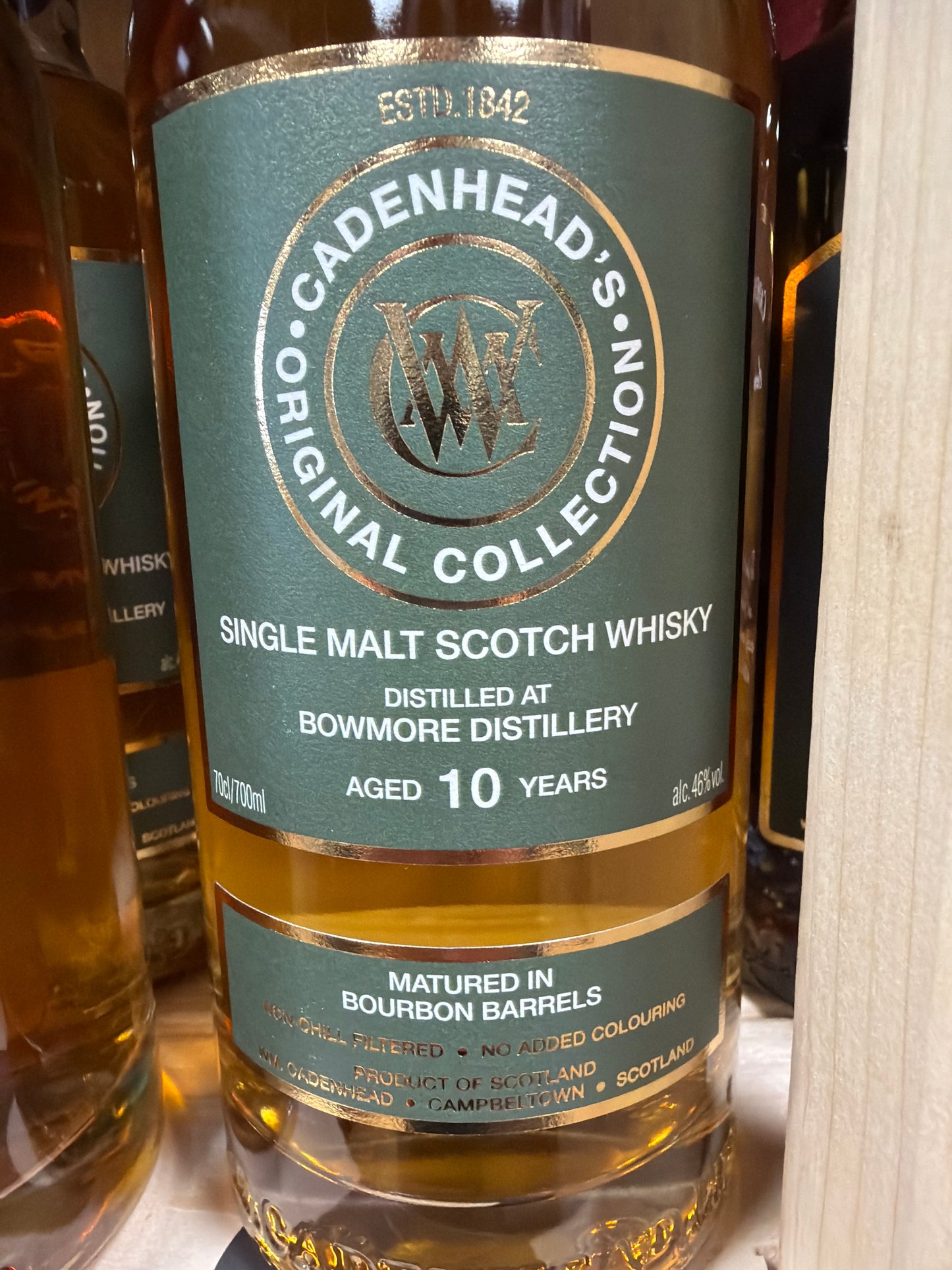 Cadenhead´s Bowmore 10 Års 46%