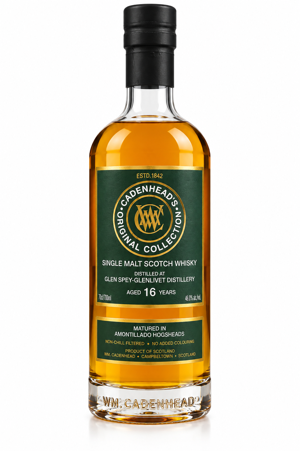 Glen Spey-Glenlivet 16 Years Cadenhead's Original Collection Fresh Amontillado Finish