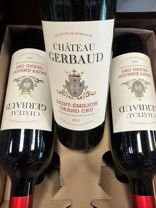 Chateau Gerbaud Saint emillion grand cru 2022