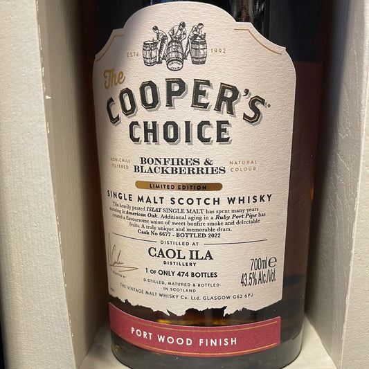 Coopers Choice Caol Ila 43,5% Port Wood Finish