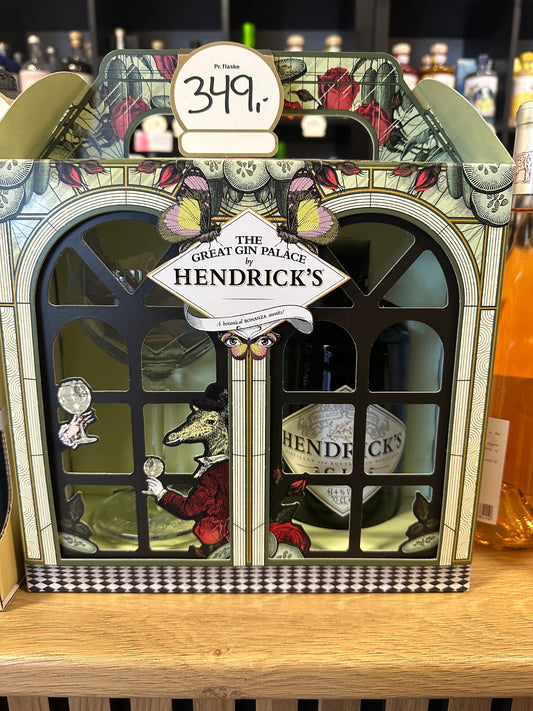 Hendrick´s Gaveæske med et glas
