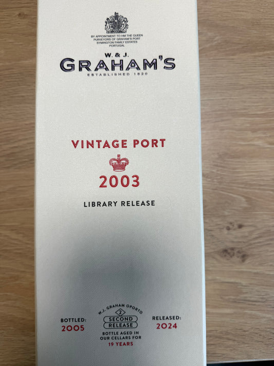 Grahams Vintage Port 2003 Library Release