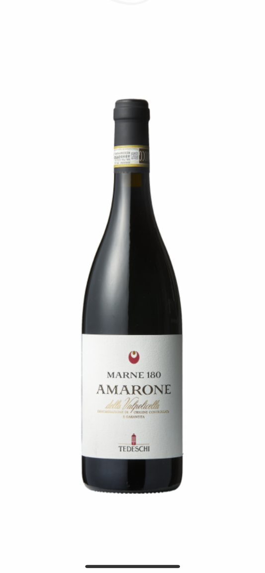 Amarone della Valpolicella 2018
MARNE 180
Tedeschi
Rødvin - Corvina - 75 cl - 16,50 %