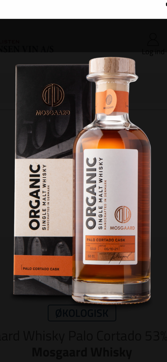 Mosgaard Whisky Palo Cortado 53%, 50 cl