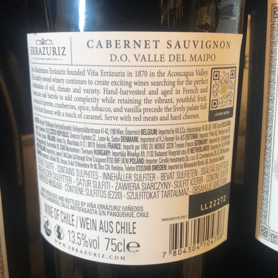 Estate Cabernet Sauvignon Vina Errazuriz