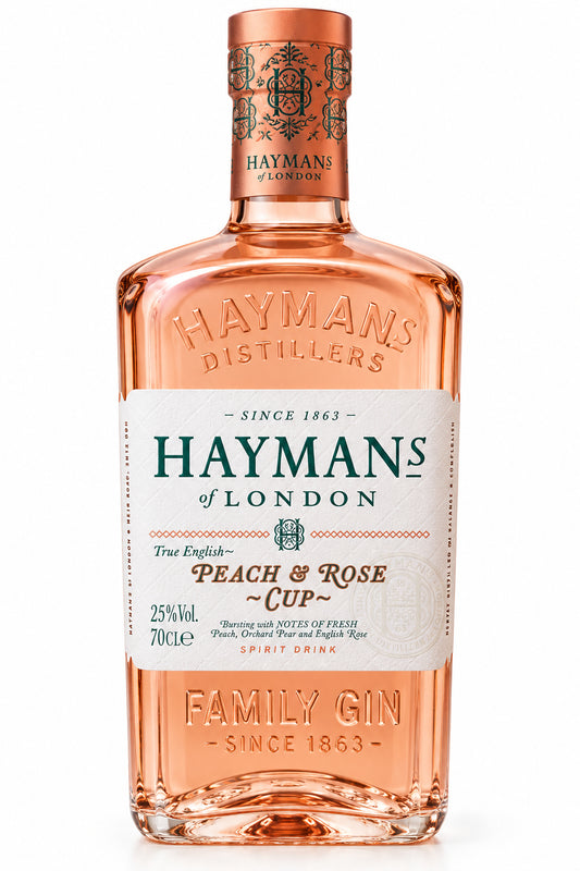 Hayman’s peach & Rose