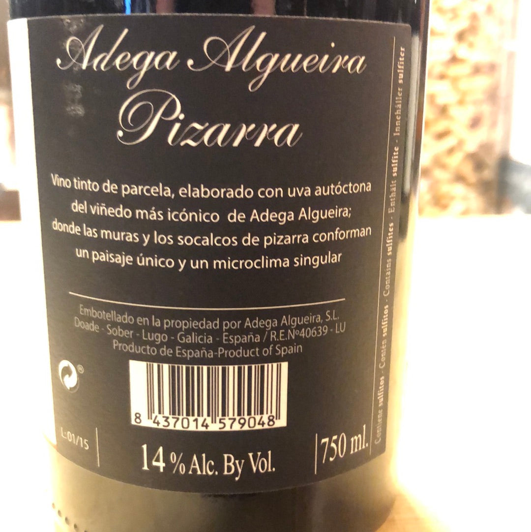 2015 Pizarra Adega Algueira Rødvin - Mencia - 75 cl - 14,00 %