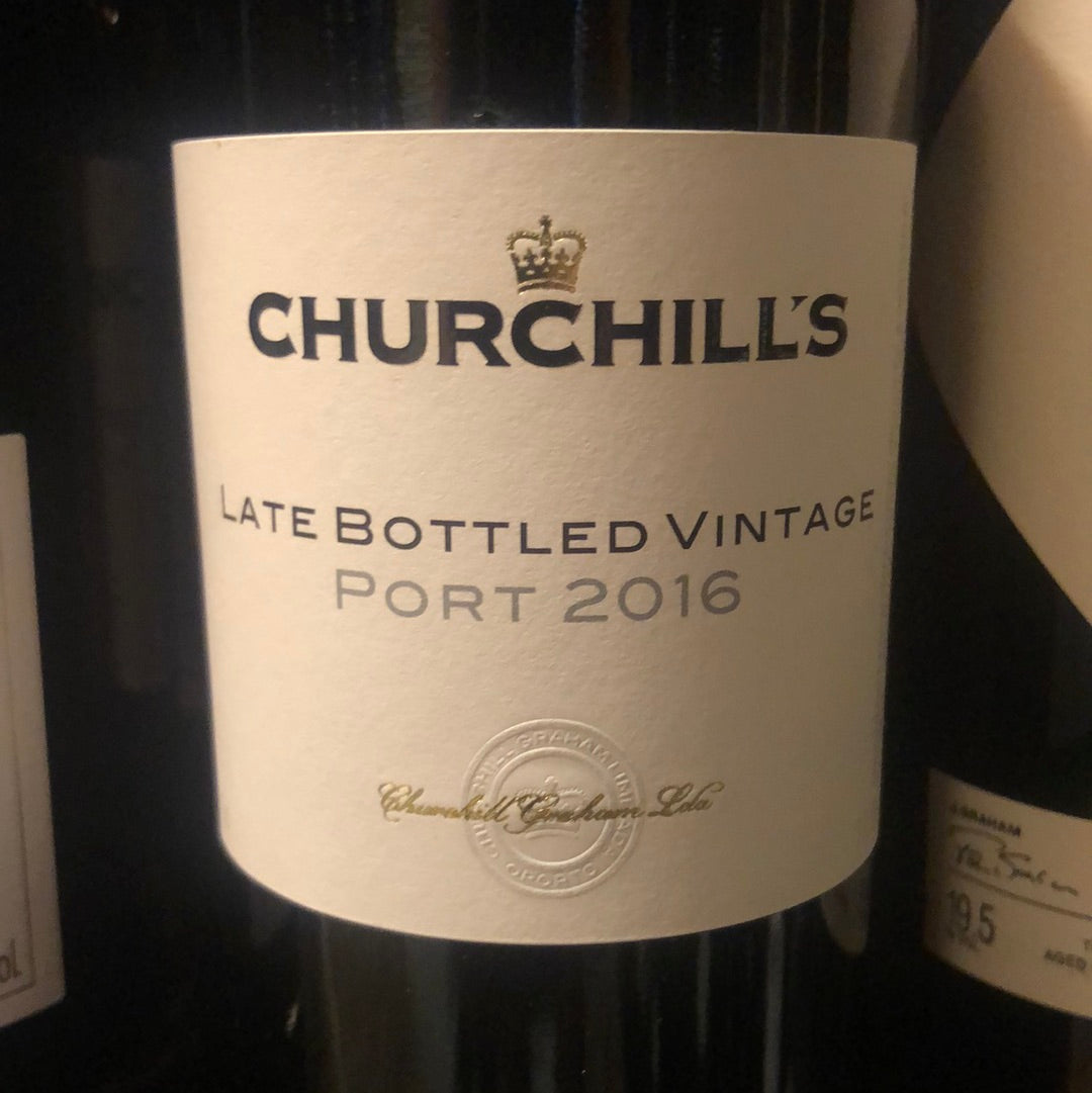 2016 Late Bottled Vintage Port Old label Churchill-Graham Portvin - Touriga Nacional - 37,5 cl - 19,50 %