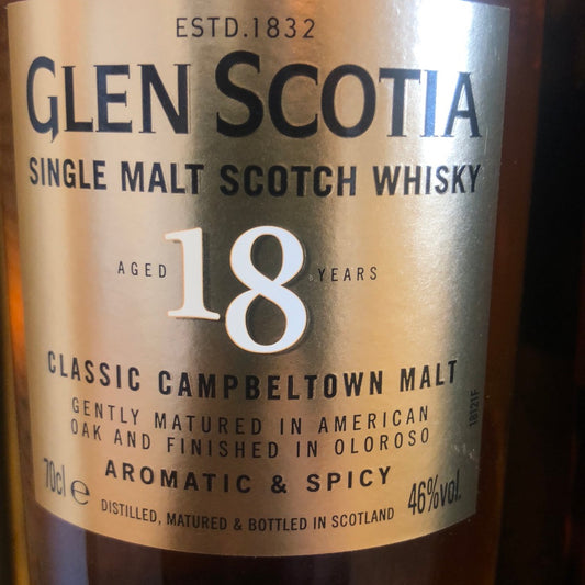 Glen Scotia 18 Års 46%