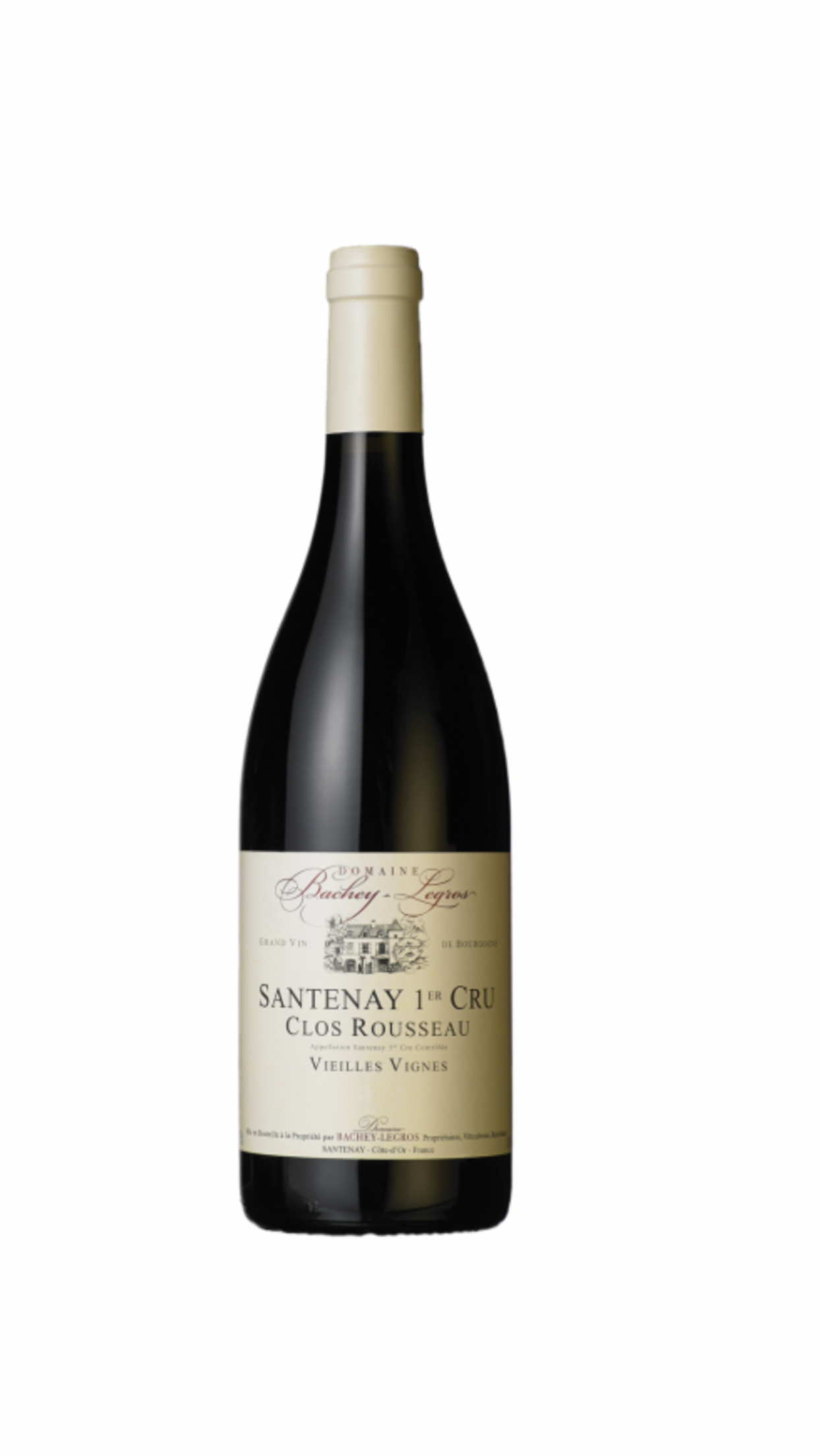 2018 Santenay 1er Cru Clos Rousseau Vieilles Vignes Domaine Bachey-Legros Rødvin - Pinot Noir - 75 cl - 13,50 %
