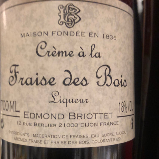 Creme de fraise de bois