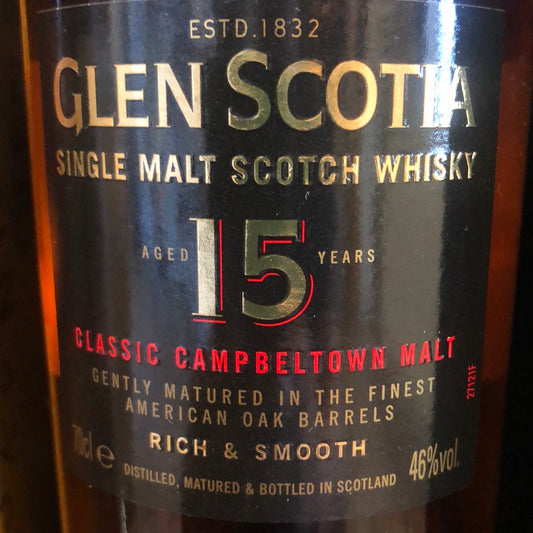 Glen Scotia 15 Års 46%